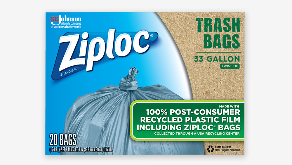 ziploc trash bags