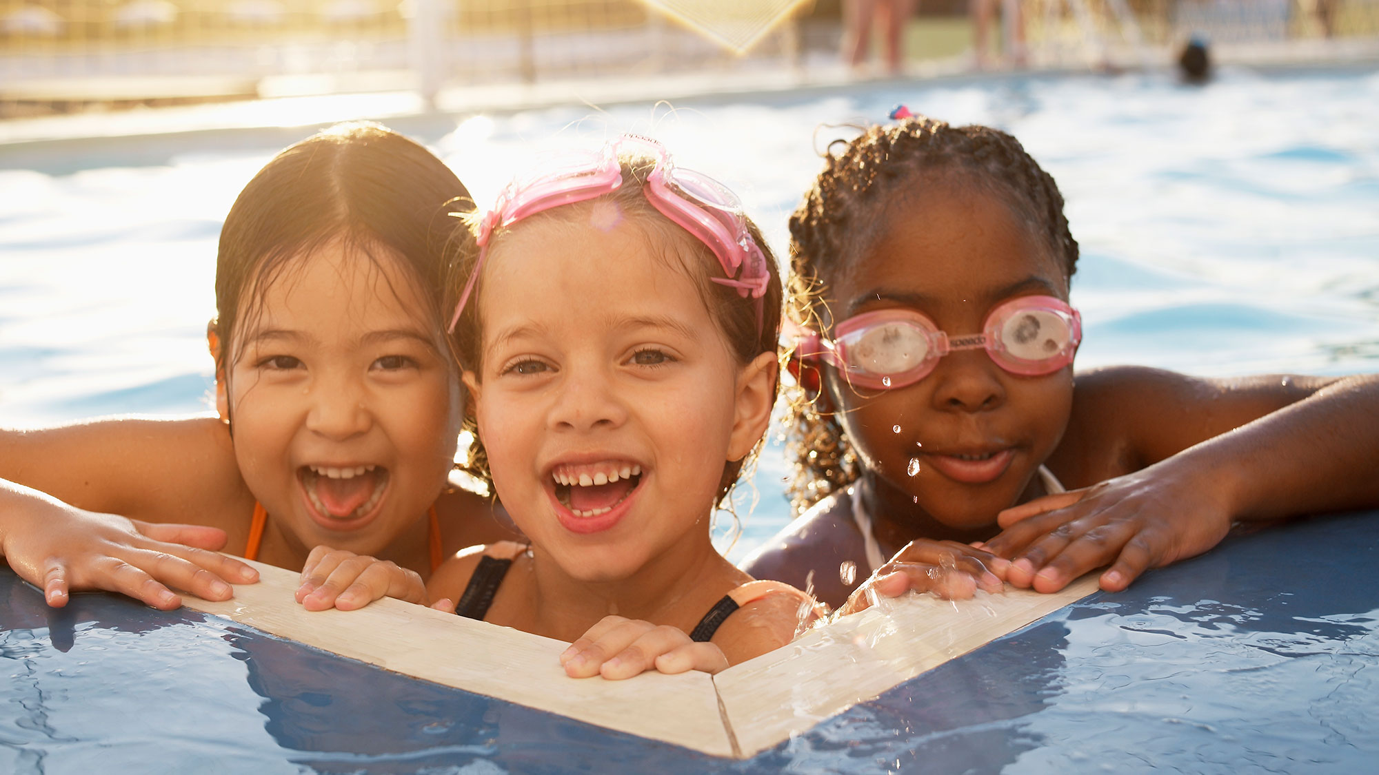 kid in pool